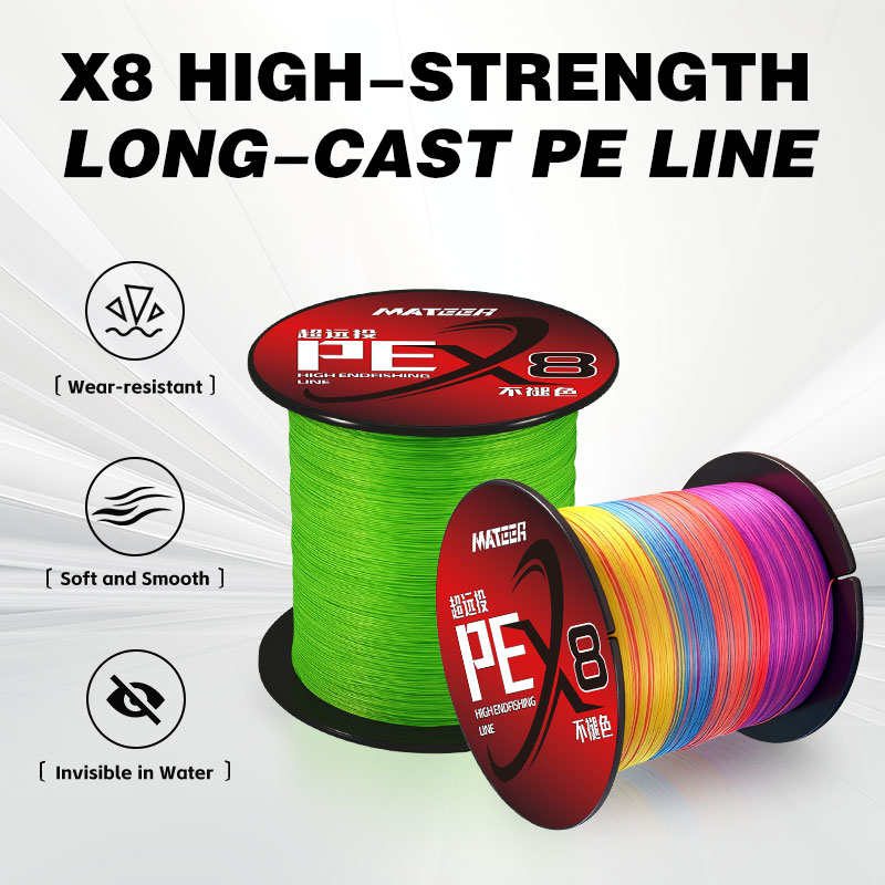 Fishing Equipment Bundle - MATEER X8 Strand Braided Fishing Line