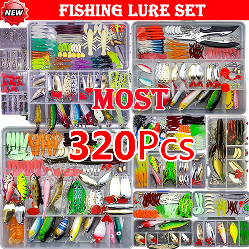 Fishing Equipment Uk - Fishing Lure Kit Soft and Hard
