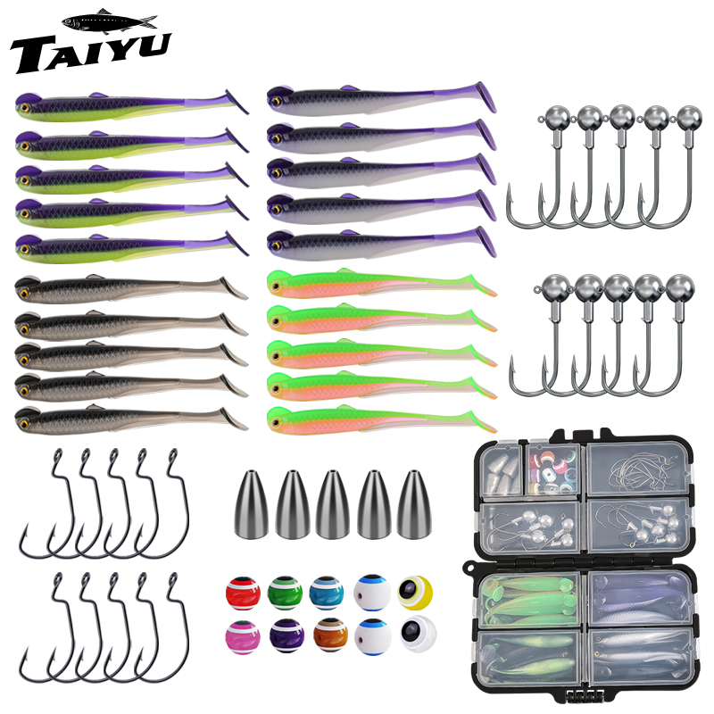 Fishing Equipment Uk - TAIYU 56pcs/Set Fishing Lures Kit For