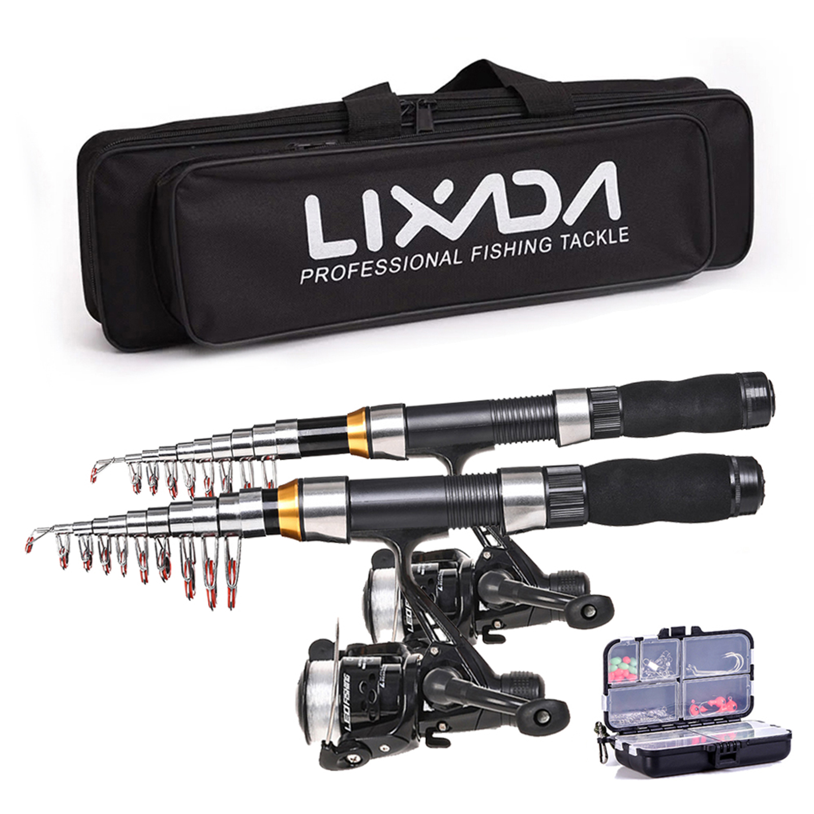Fishing Equipment Uk - Lixada Fishing Rod Reel Combo Full