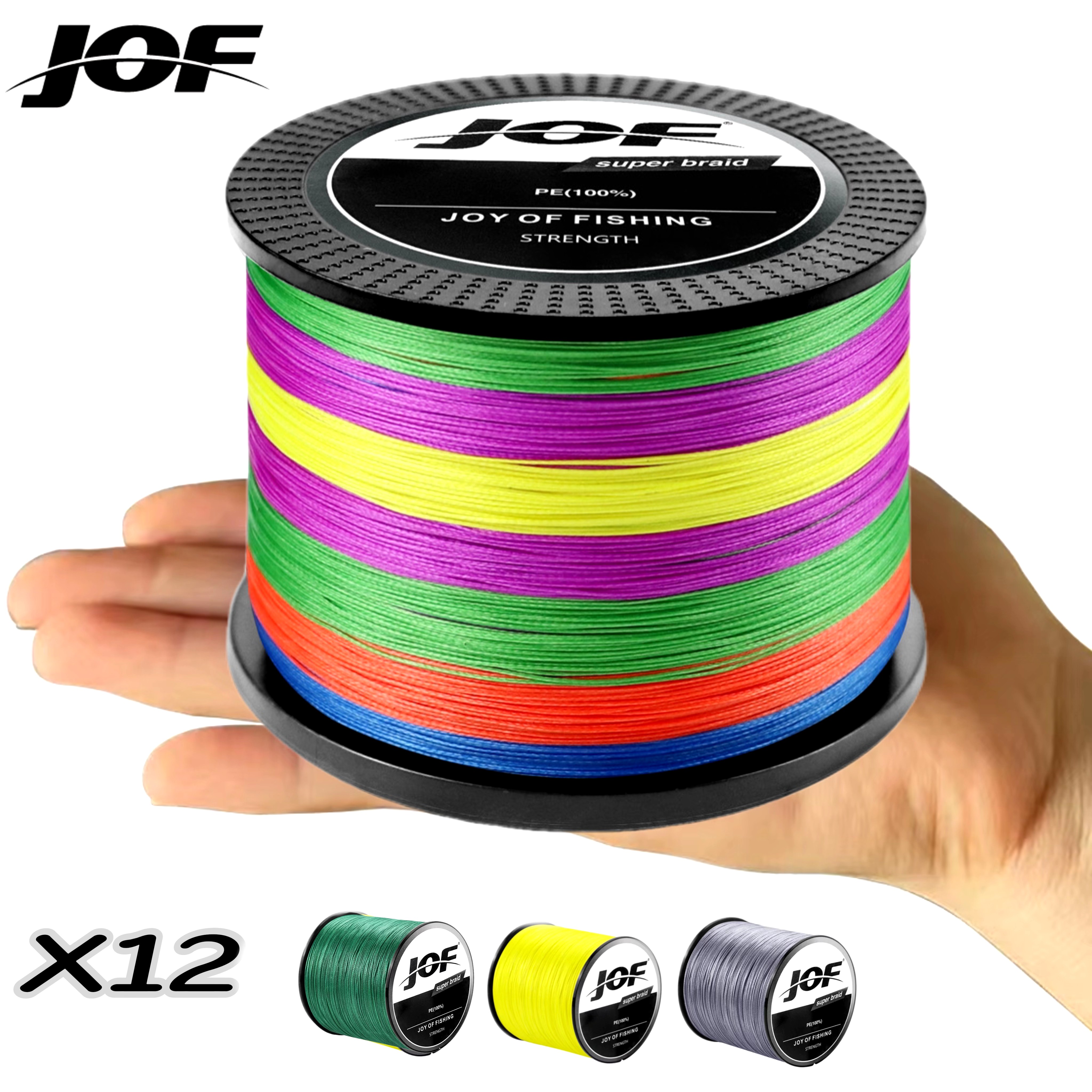 Fishing Equipment Bundle - JOF PE X12 Braid Fishing Line
