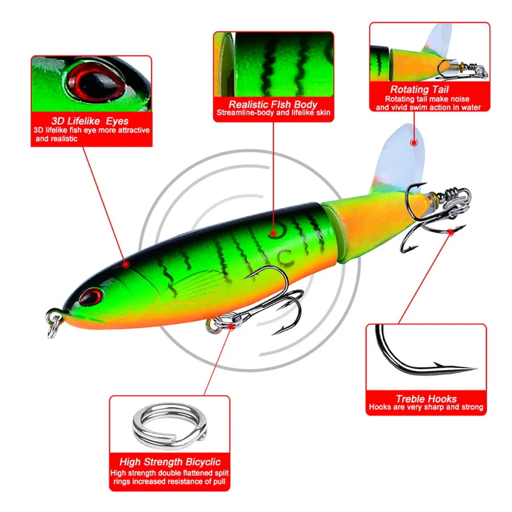 1pcs 10cm 14cm Topwater Spinne – обзор и цена Fishing Equipment Uk