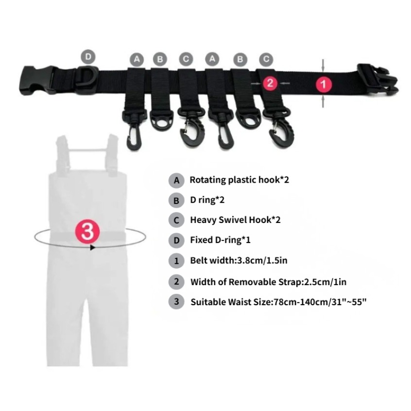 1Pcs Adjustable Wading Belts F – обзор и цена Fishing Equipment Gear