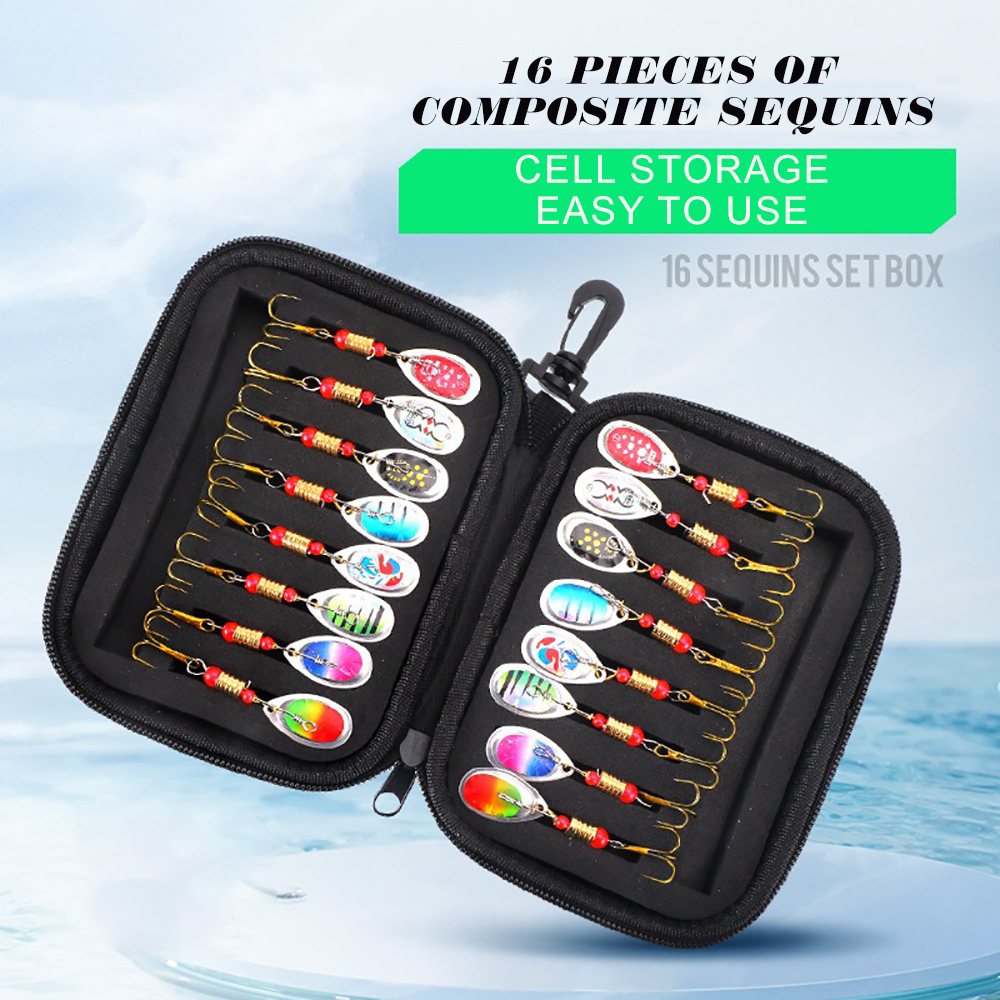 16pcs Metal Spinner Bait Fishi – обзор и цена Fishing Equipment Uk