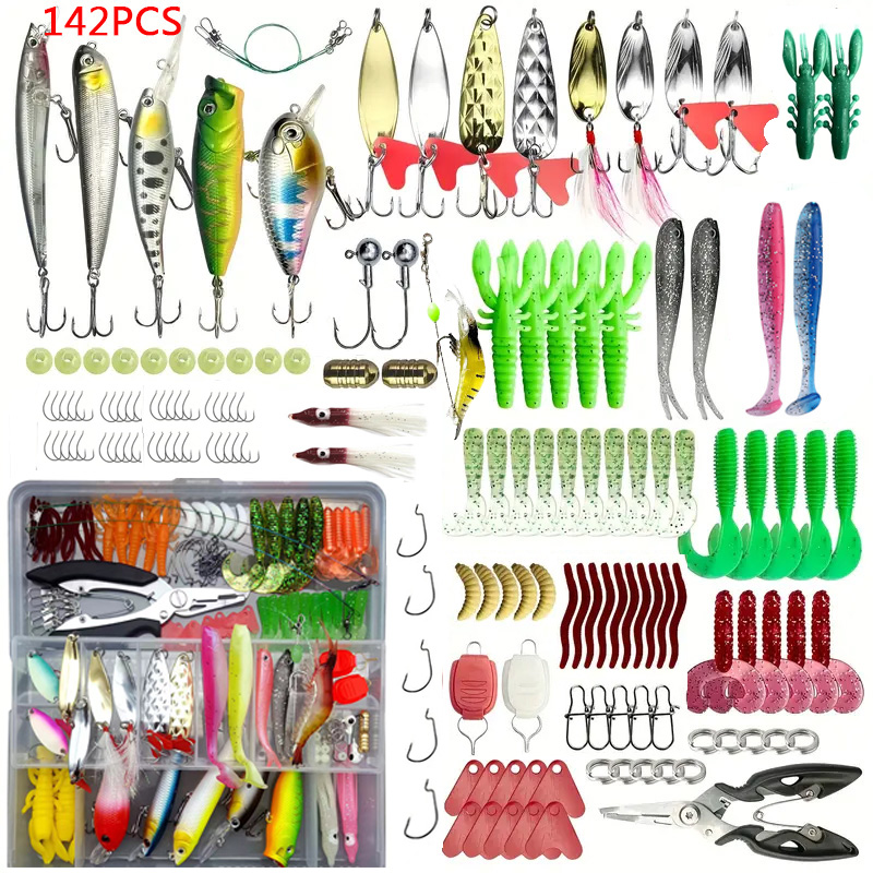 Fishing Lure Set 18/21/59/142p – обзор и цена Fishing Equipment Uk