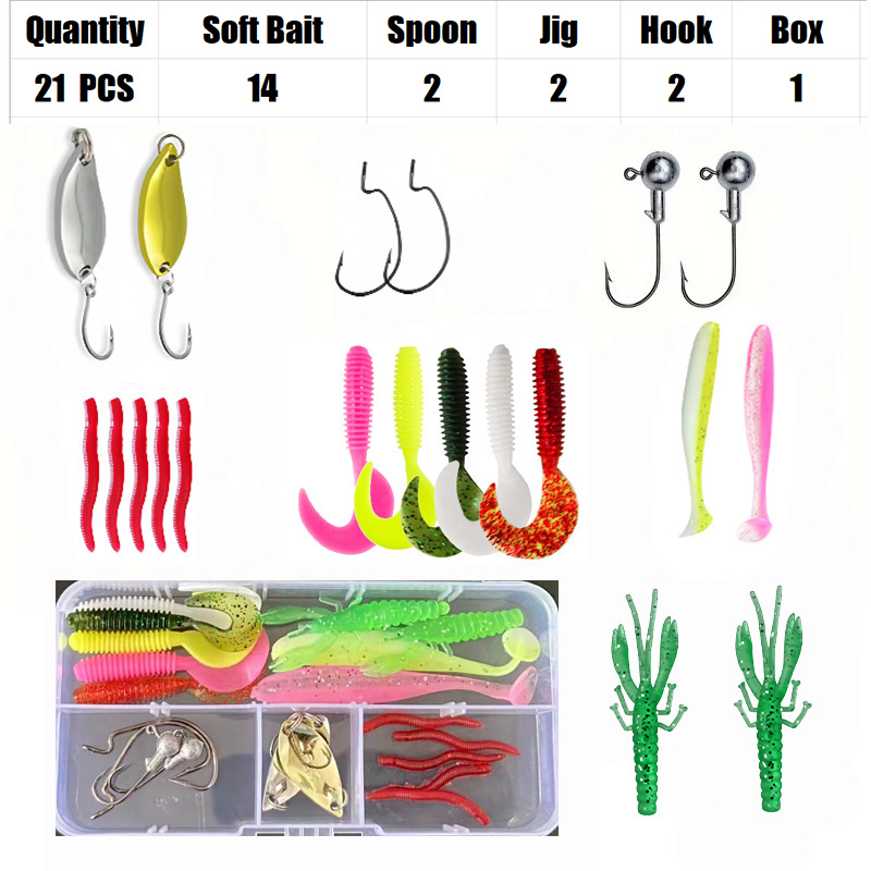Fishing Lure Set 18/21/59/142p – обзор и цена Fishing Equipment Uk