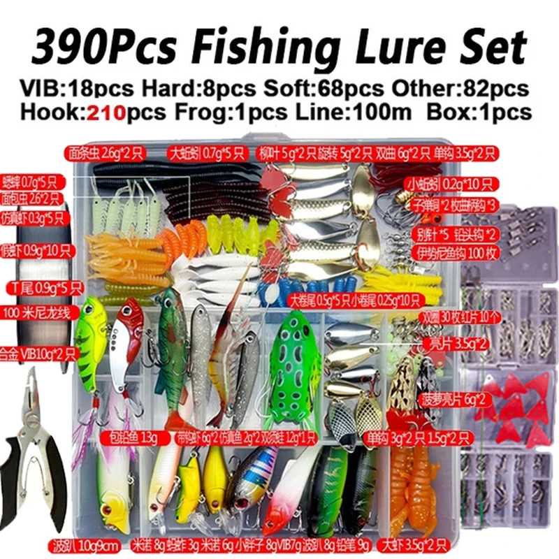 Fishing Lures Set Combo Soft H – обзор и цена Fishing Equipment Uk