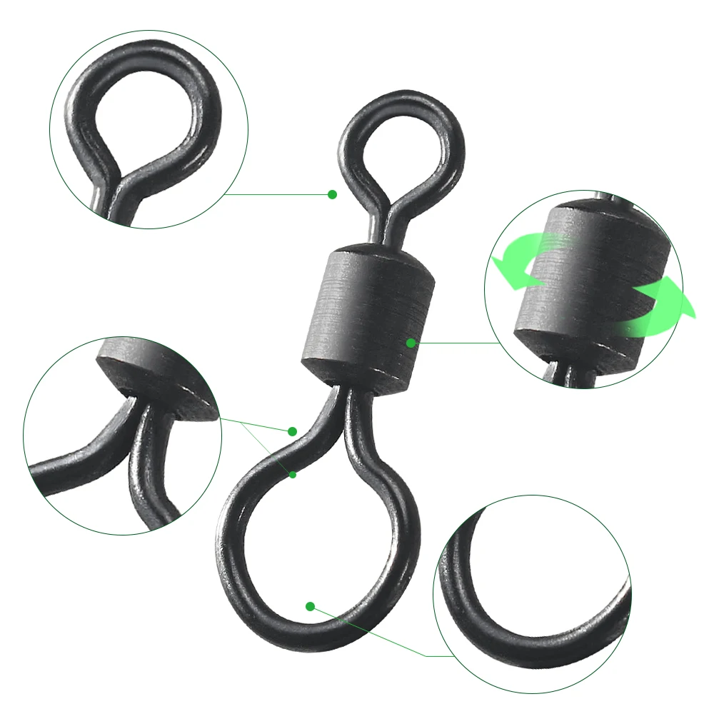 100pcs Carp Fishing Swivel Big – обзор и цена Fishing Equipment Gear